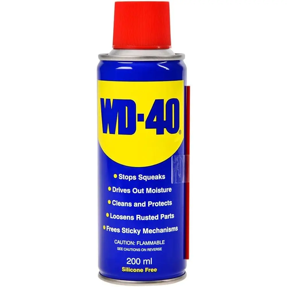 WD-40 Çok Amaçlı Sıvı, Yağ Çözücü, Pas Sökücü, Temizleyici ve Koruyucu 200ml