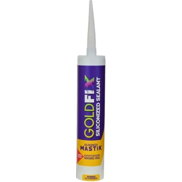 Goldfix Silikonize Mastik Açık kahve 450g